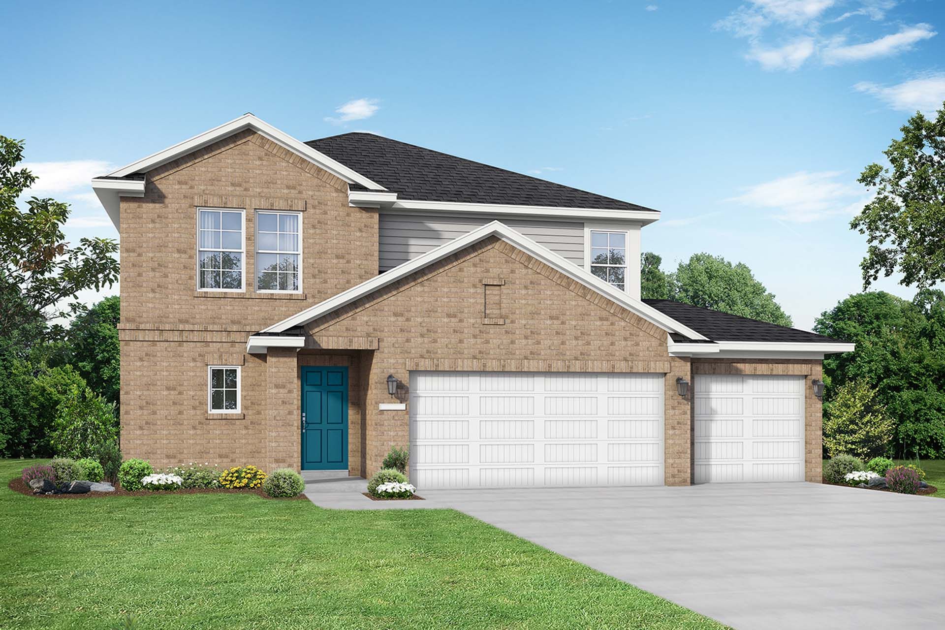 The Tierra A with 3-Car Garage:Build The Tierra A with 3-Car Garage - now starting at $349,990