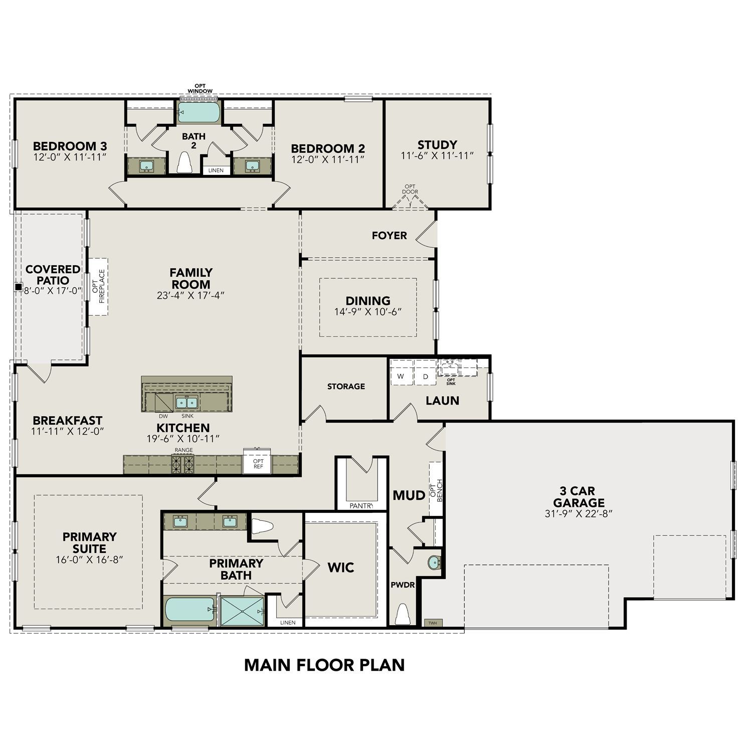 Plano de Planta:Main Floor Plan