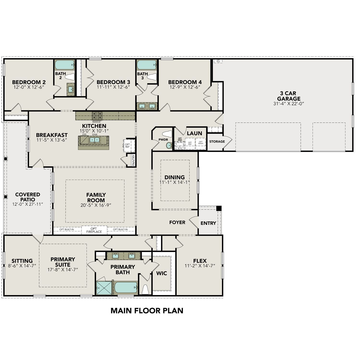 Plano de Planta:Main Floor Plan