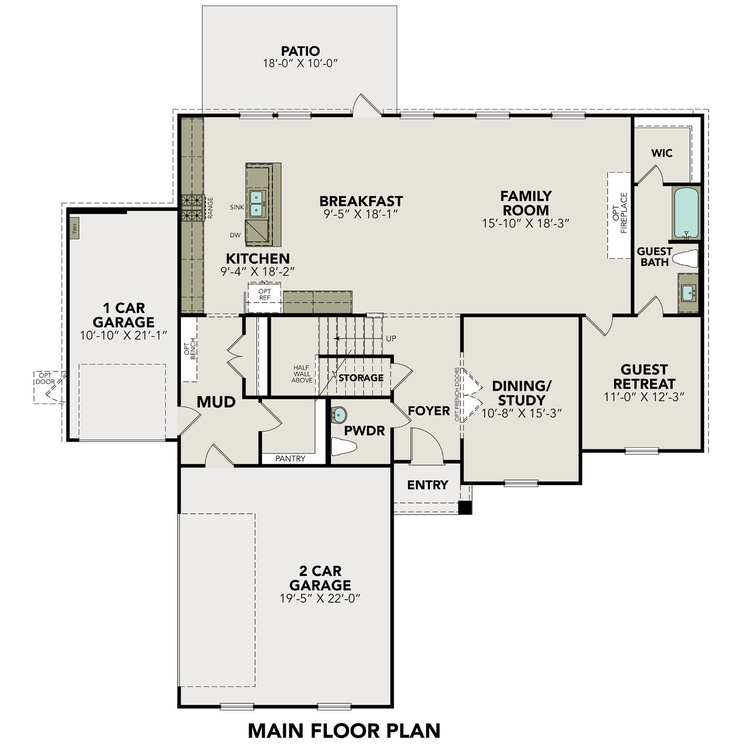 Plano de Planta:Main Floor Plan