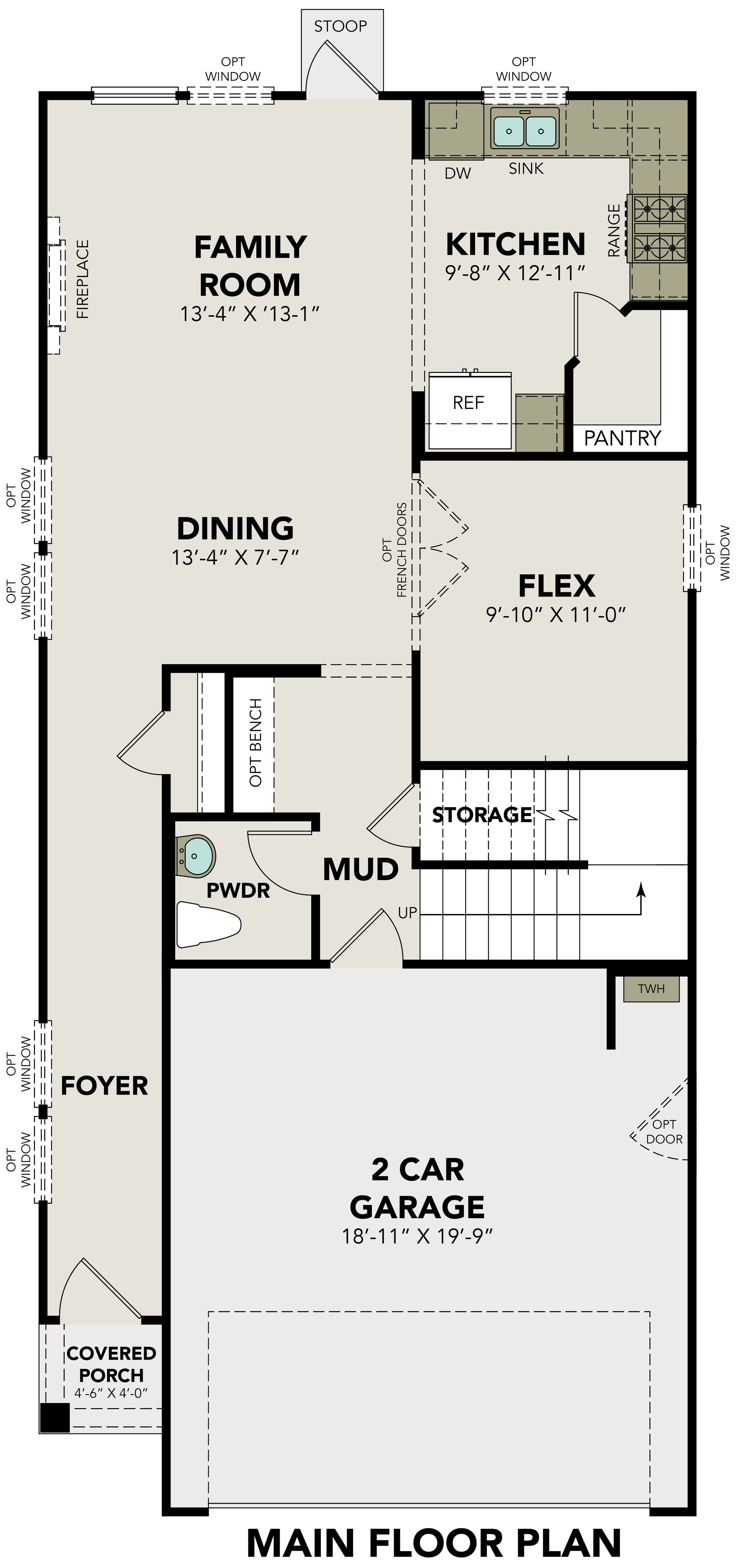Plano de Planta:Main Floor Plan