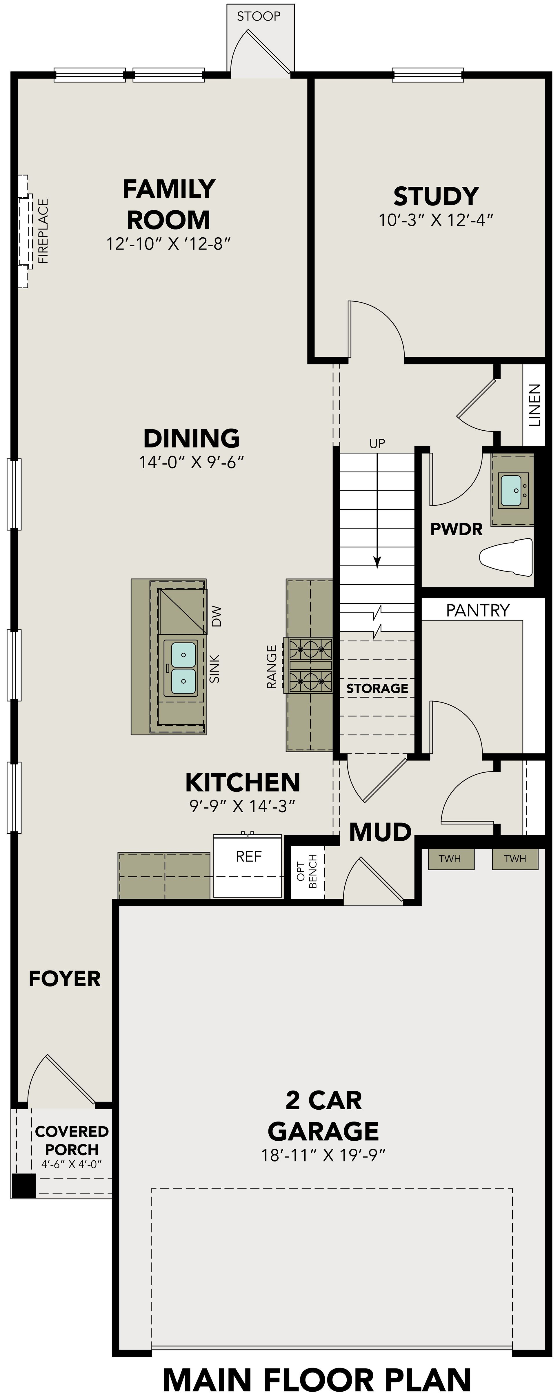 Plano de Planta:Main Floor Plan