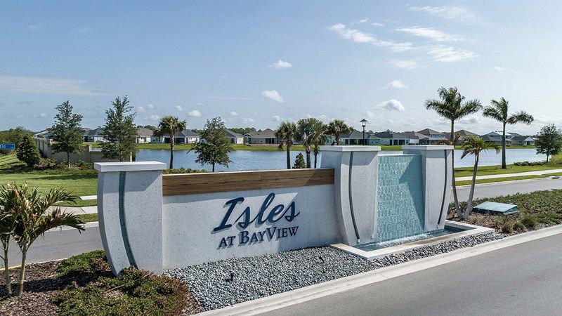 Isles at BayView Entrance Monument