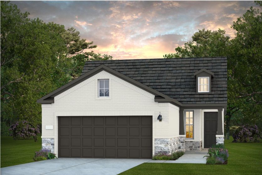 Exterior:Elevation LS204 Shown in Alabaster Color Scheme