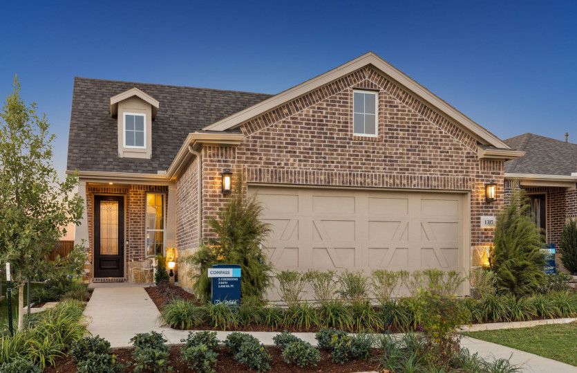 Compass:The Compass, a one-story home with 2-car garage