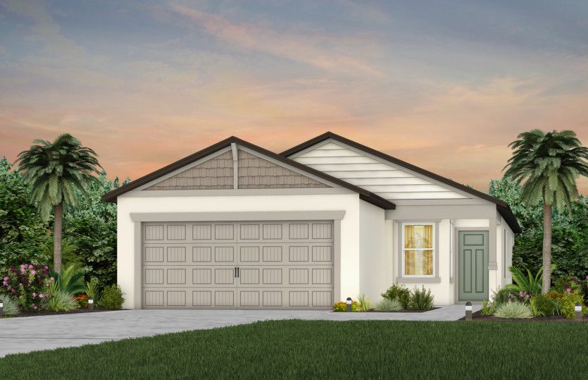 Exterior:Exterior Rendering, Elevation C1