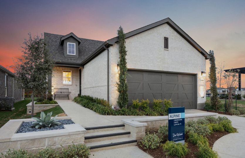 Alpine:The Alpine, a one-story home with 2-car garage
