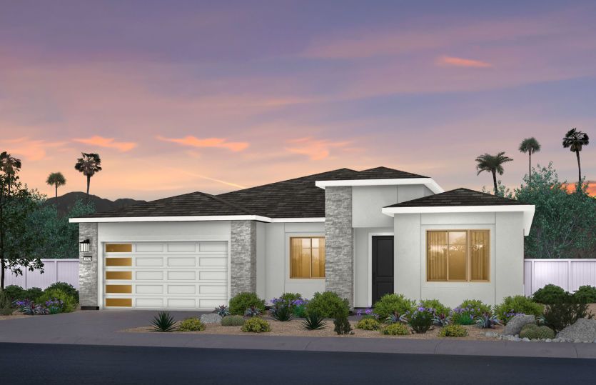 Exterior:Auburn Contemporary Elevation (C)