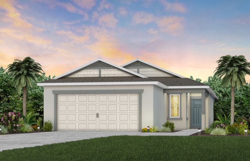 Exterior:Exterior Rendering, Elevation C2