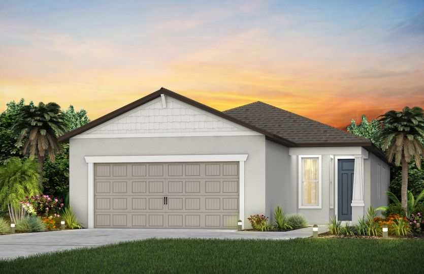 Exterior:Exterior Rendering, Elevation C1