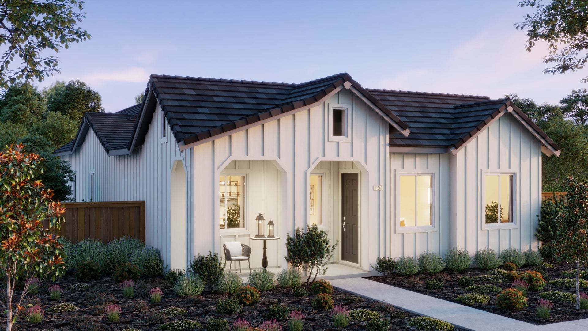 Exterior:Residence 1A | Modern Farmhouse