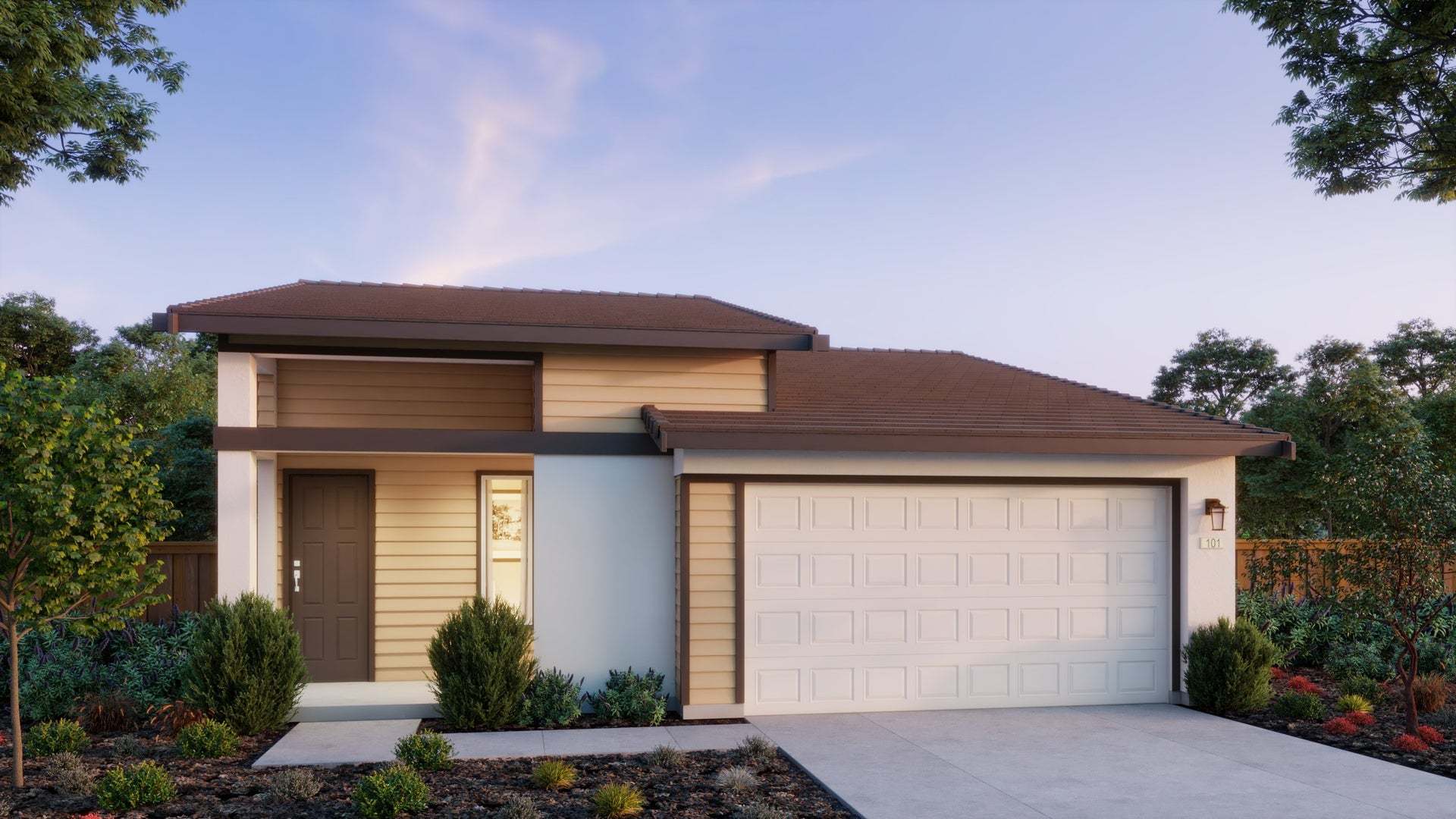 Exterior:Mid Century Modern Ranch House