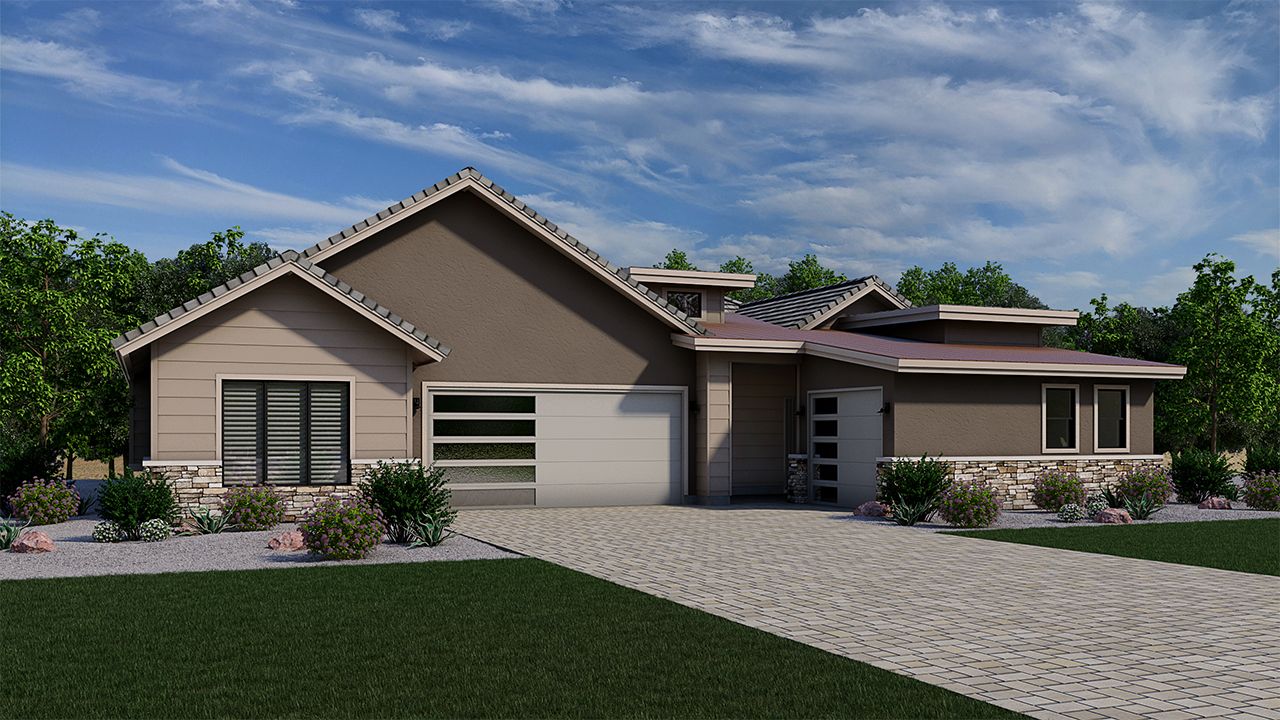 Elevation C:Plan 3