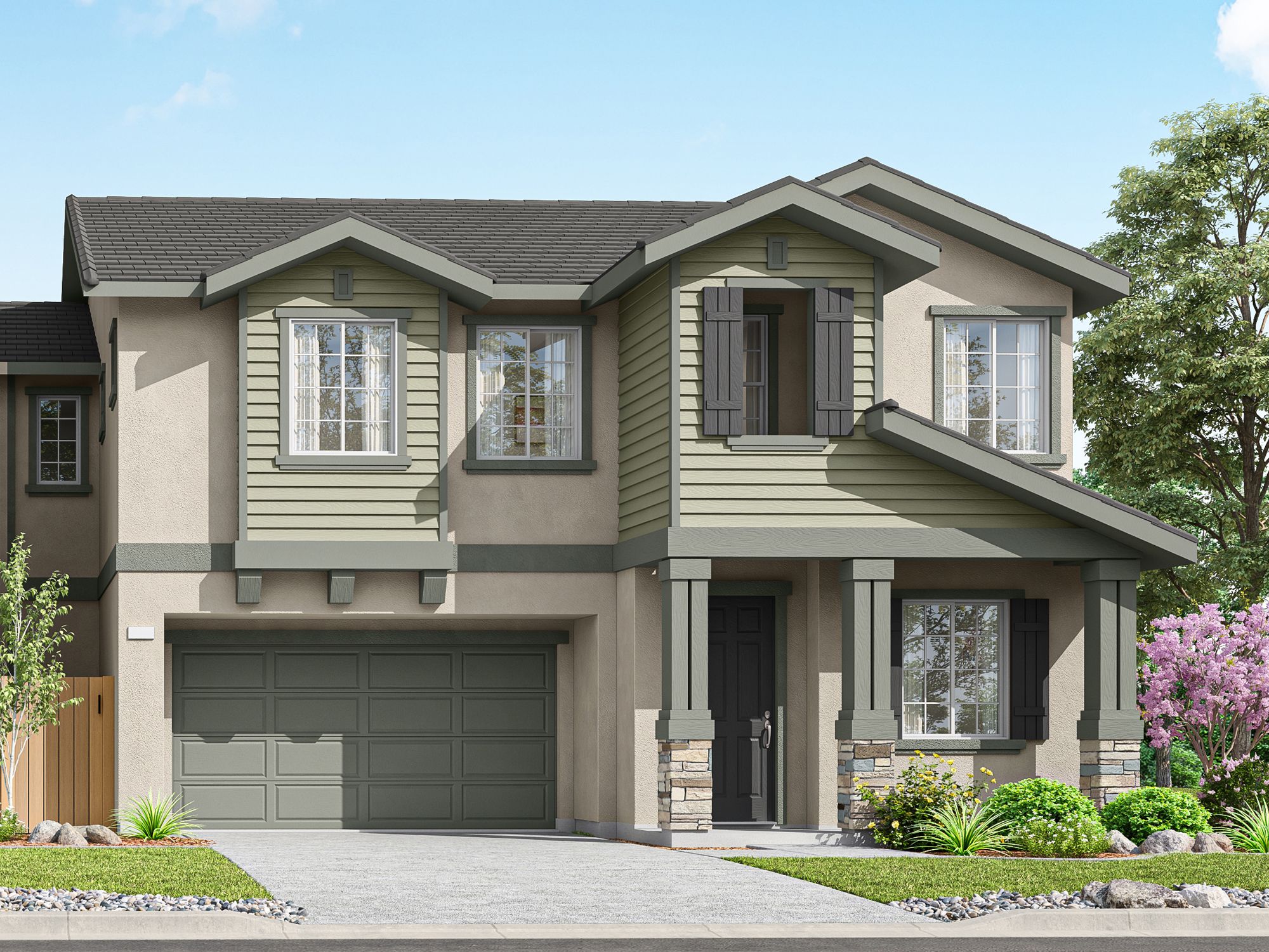 Plan 3 Elevation B:Plan 3 Elevation B