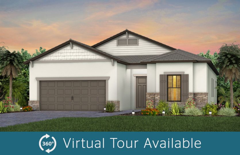 Mystique Plan at Veranda Gardens in Port Saint Lucie, FL by DiVosta Homes