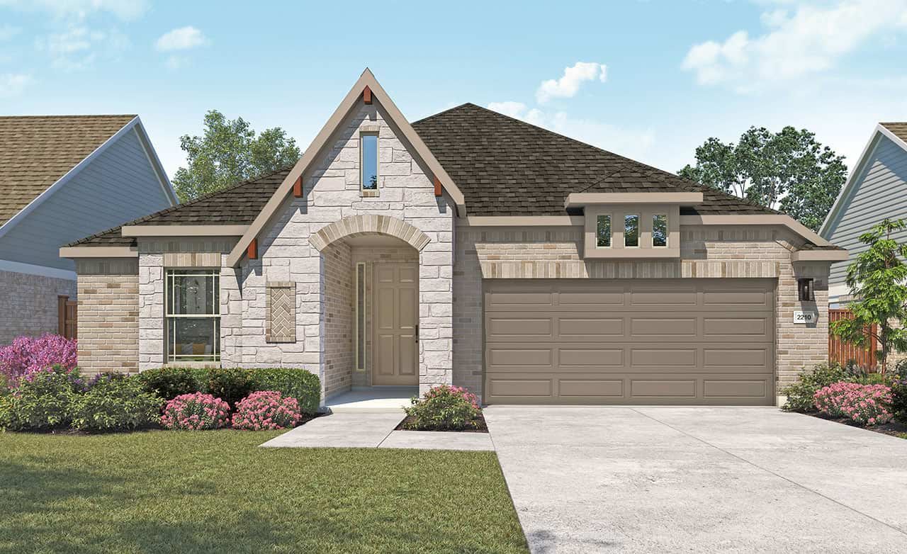 Modern Single-Family Home Design in 3D Architectural Render:Elevation M