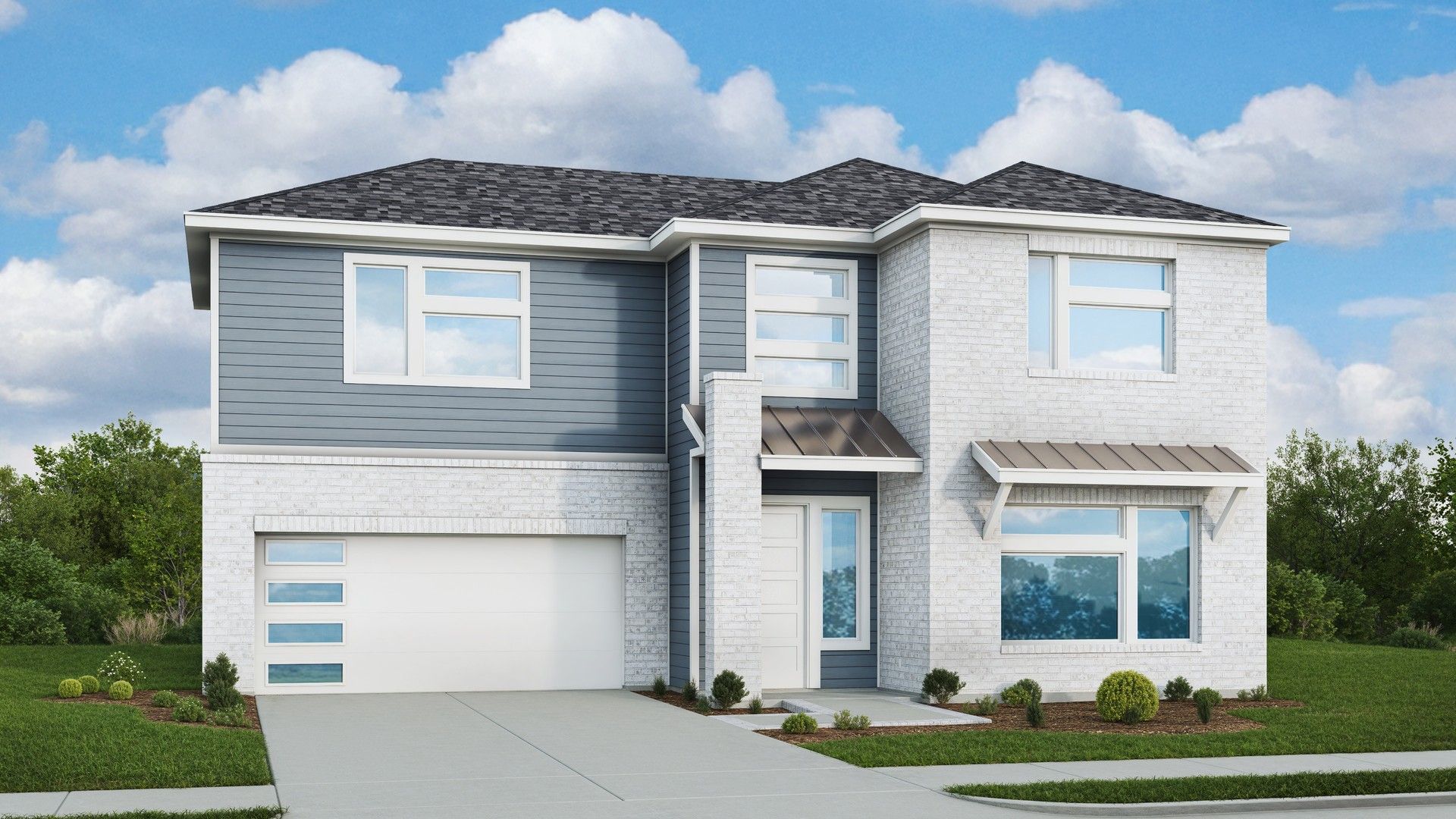 Contemporary Residential Home Design and Architecture:Elevation A