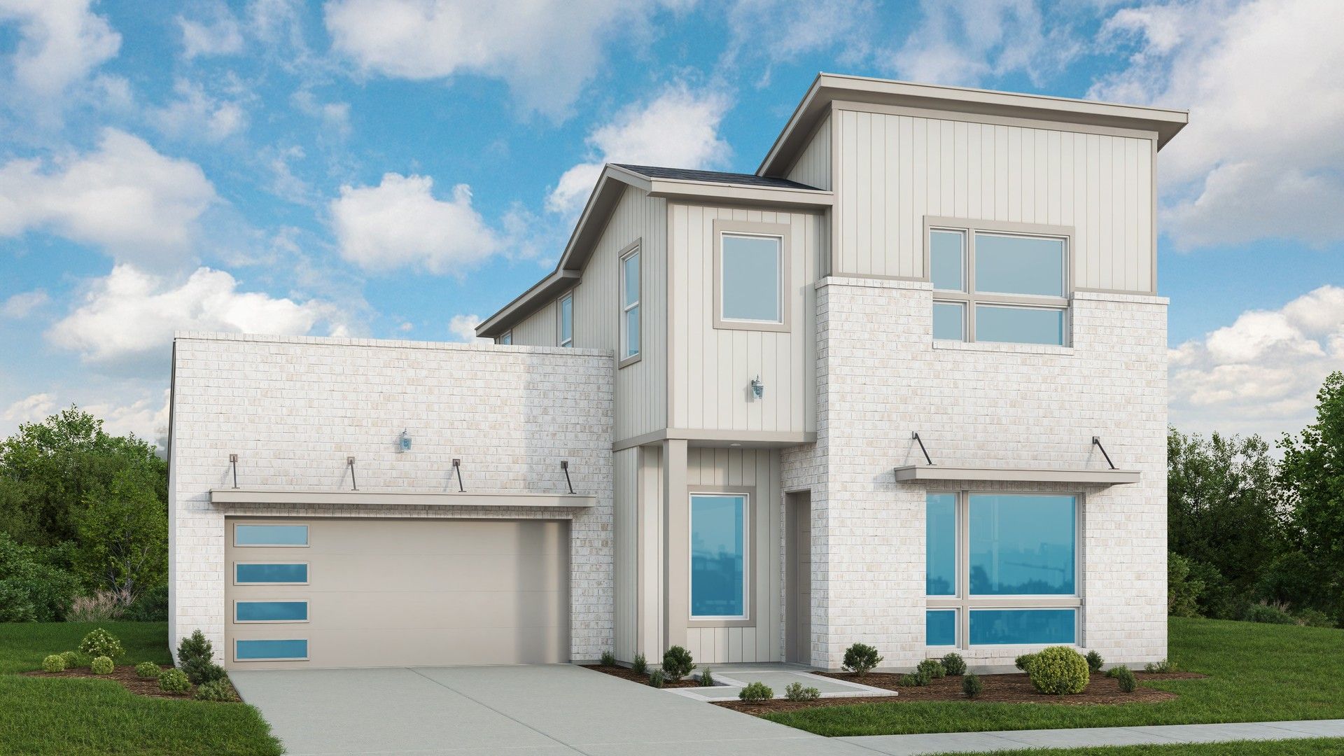 Modern Residential Architecture: Single-Family Home Design:Elevation A