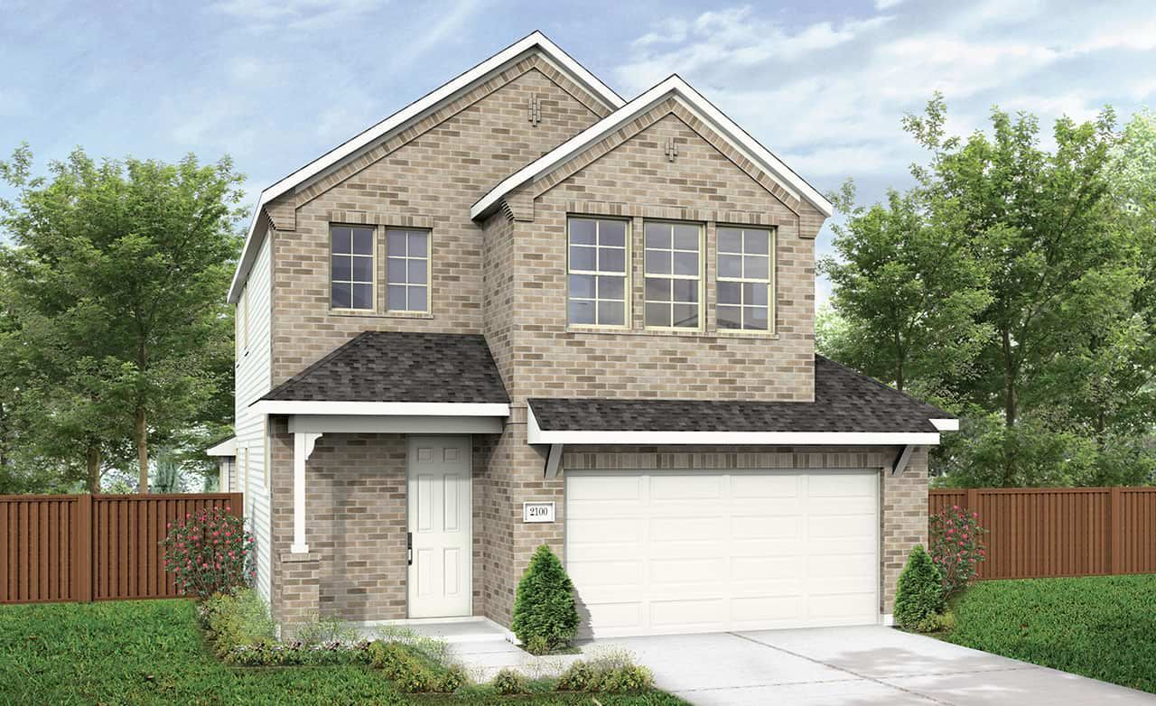 Modern single-family home design with standout residential architecture:Elevation G