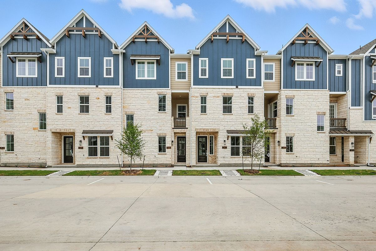 Elegant Townhome Exterior at 812 Concan Drive, Collin Creek