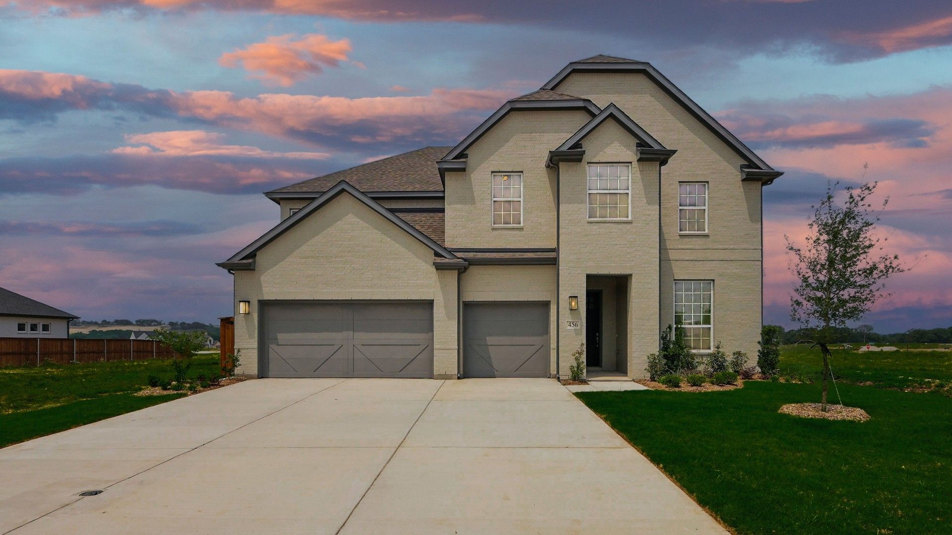 Two-Story Brick Home at Kelly Ranch with Three-Car Garage