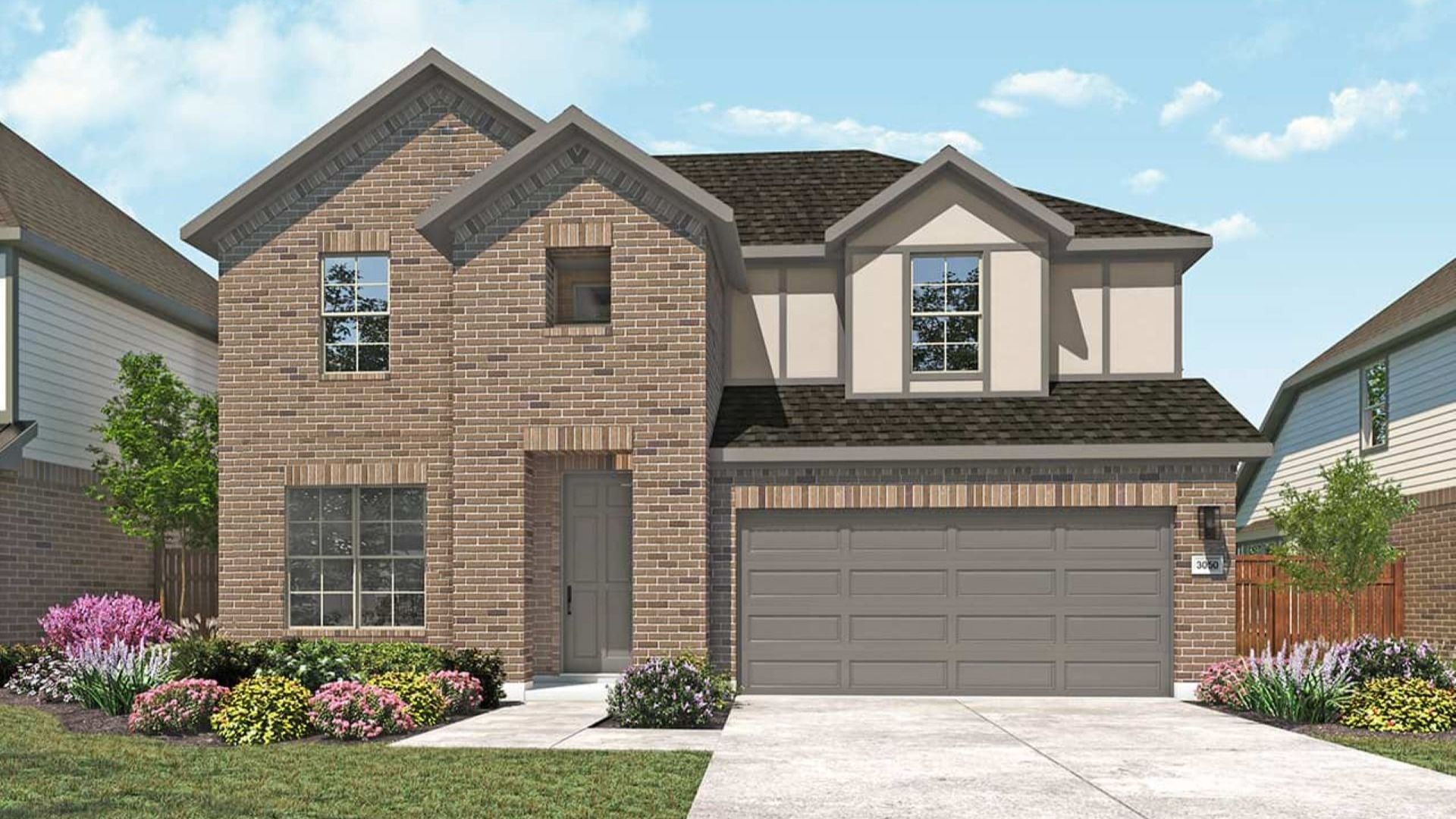 Modern Single-Family Home Design and Architecture:Elevation L