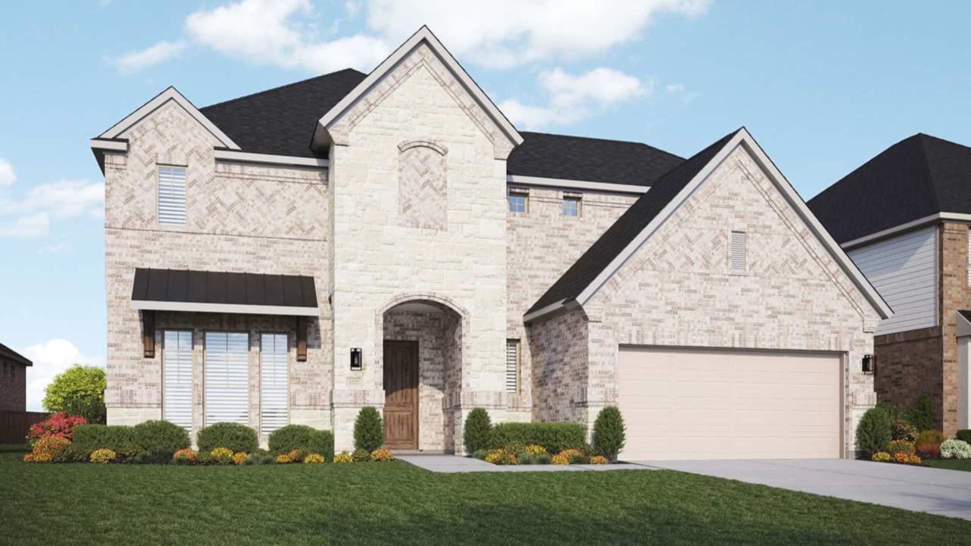 Modern Single-Family Home Design with Stunning Architecture:Elevation F