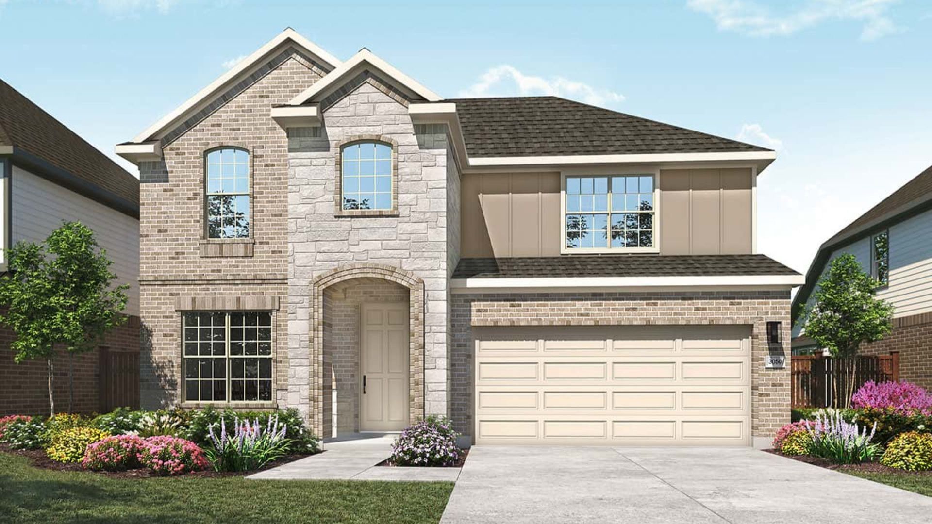 Modern Single-Family Home Design in Residential Architecture:Elevation M