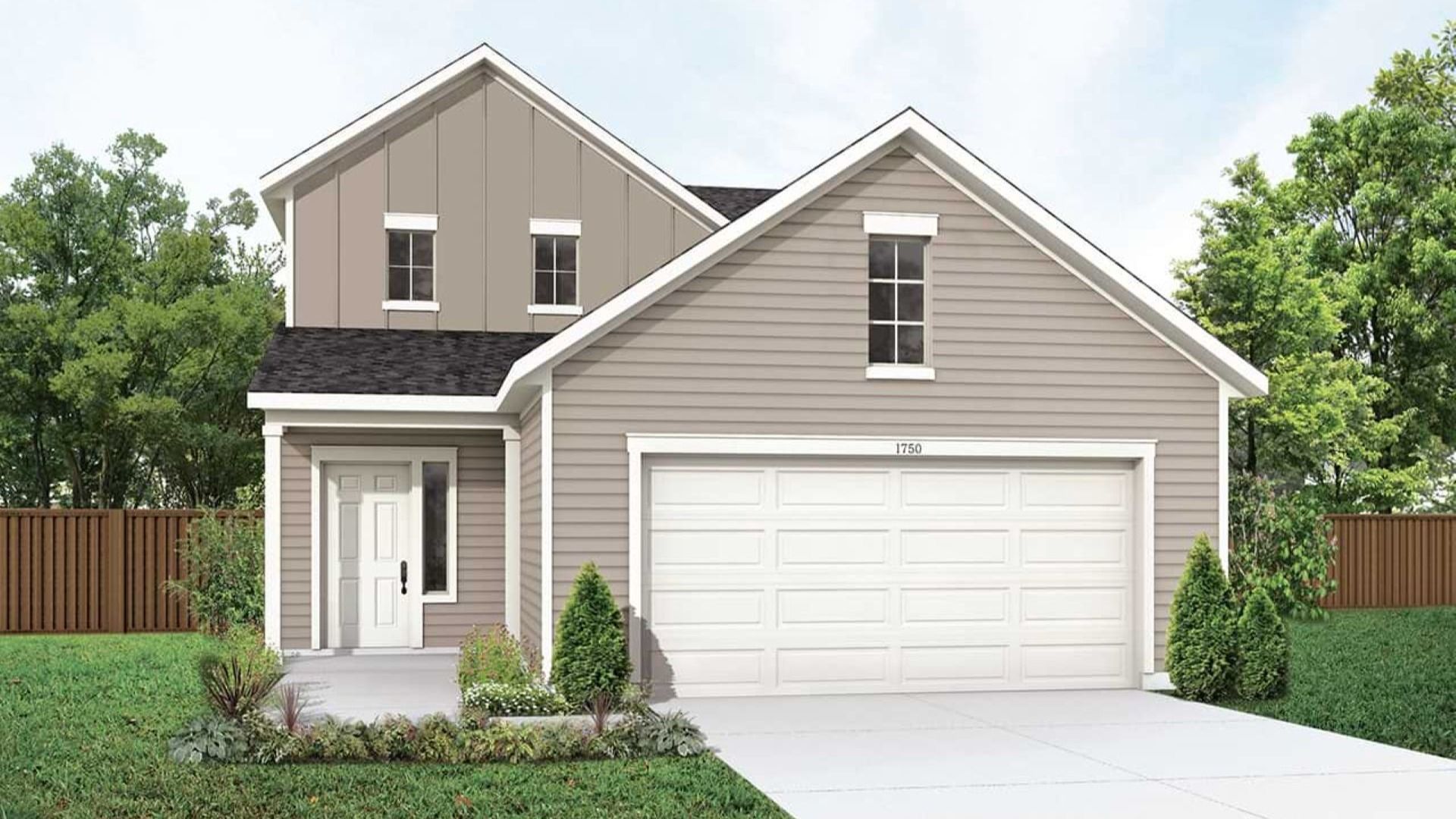 Residential Single-Family Home Design and Architecture Render:Elevation A