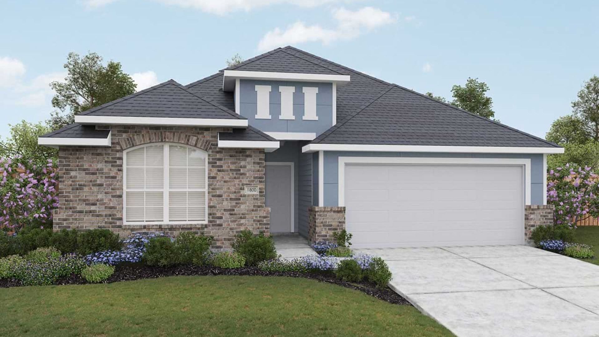 Modern Single-Family Home Design in Residential Architecture:Elevation P
