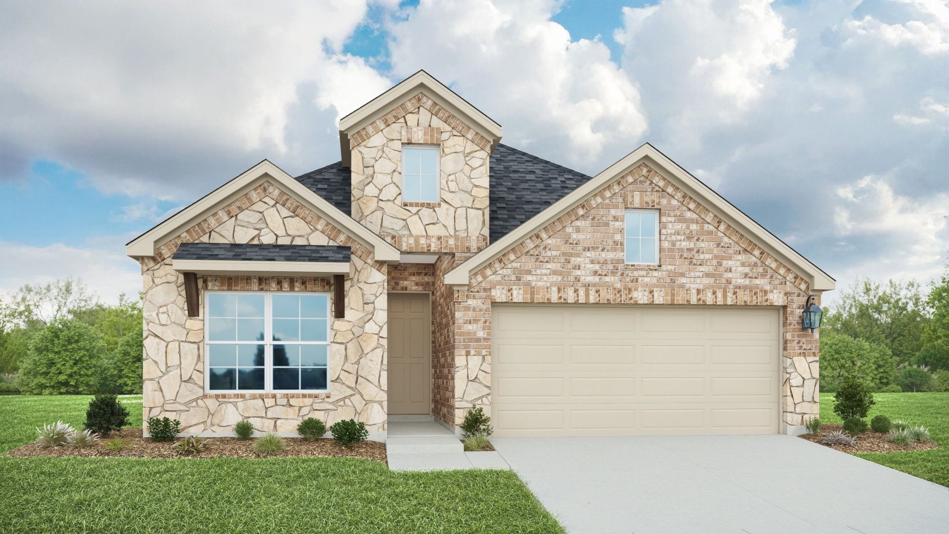 Single-Family Home Architecture and Design Highlights:Elevation H
