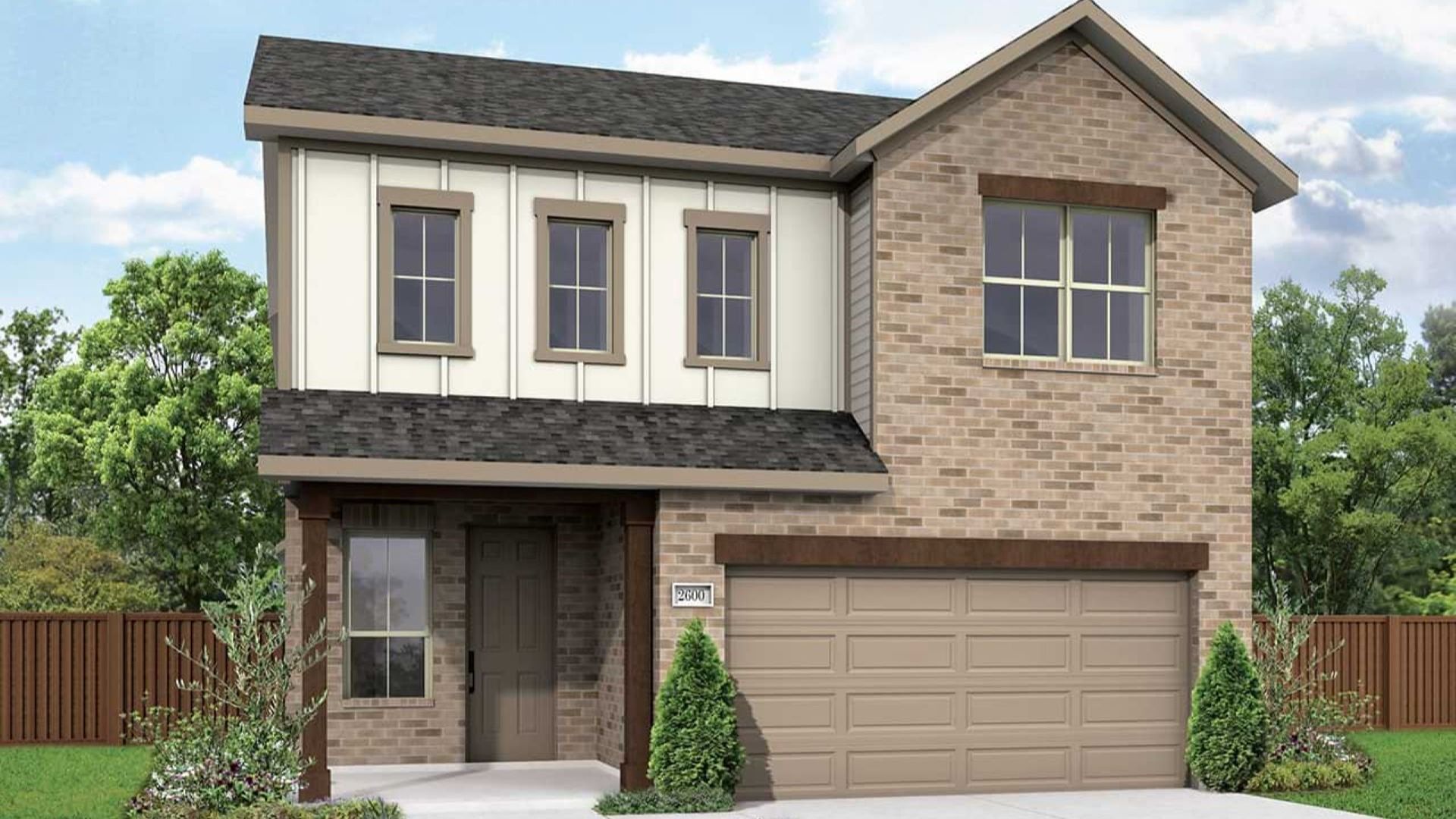 Contemporary Single-Family Home Design and Architecture:Elevation G