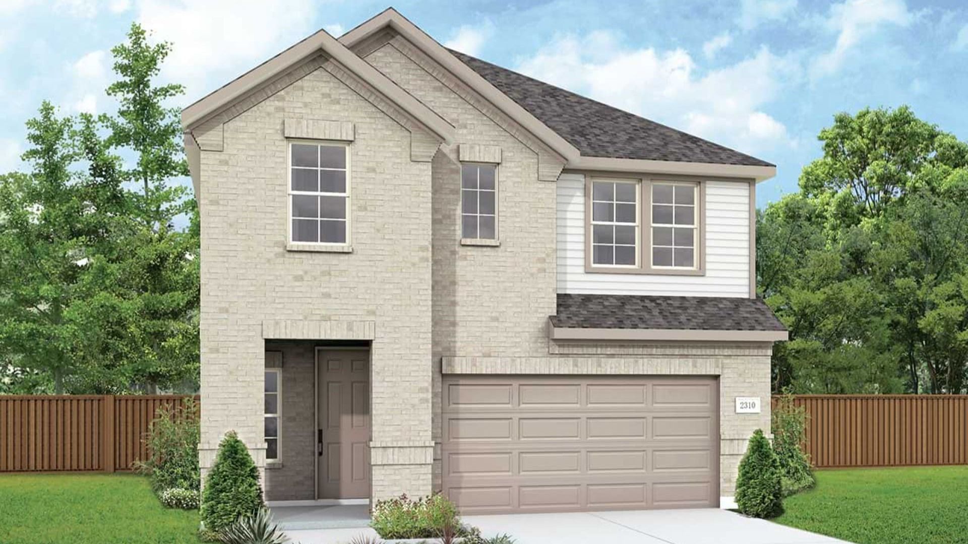 Residential Architecture: Modern Single-Family Home Design:Elevation G