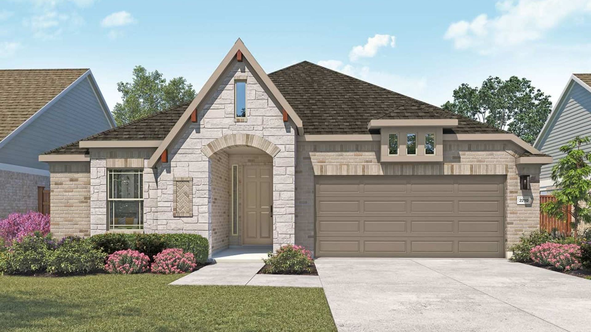 Modern Residential Home Design with Unique Architectural Features:Elevation M