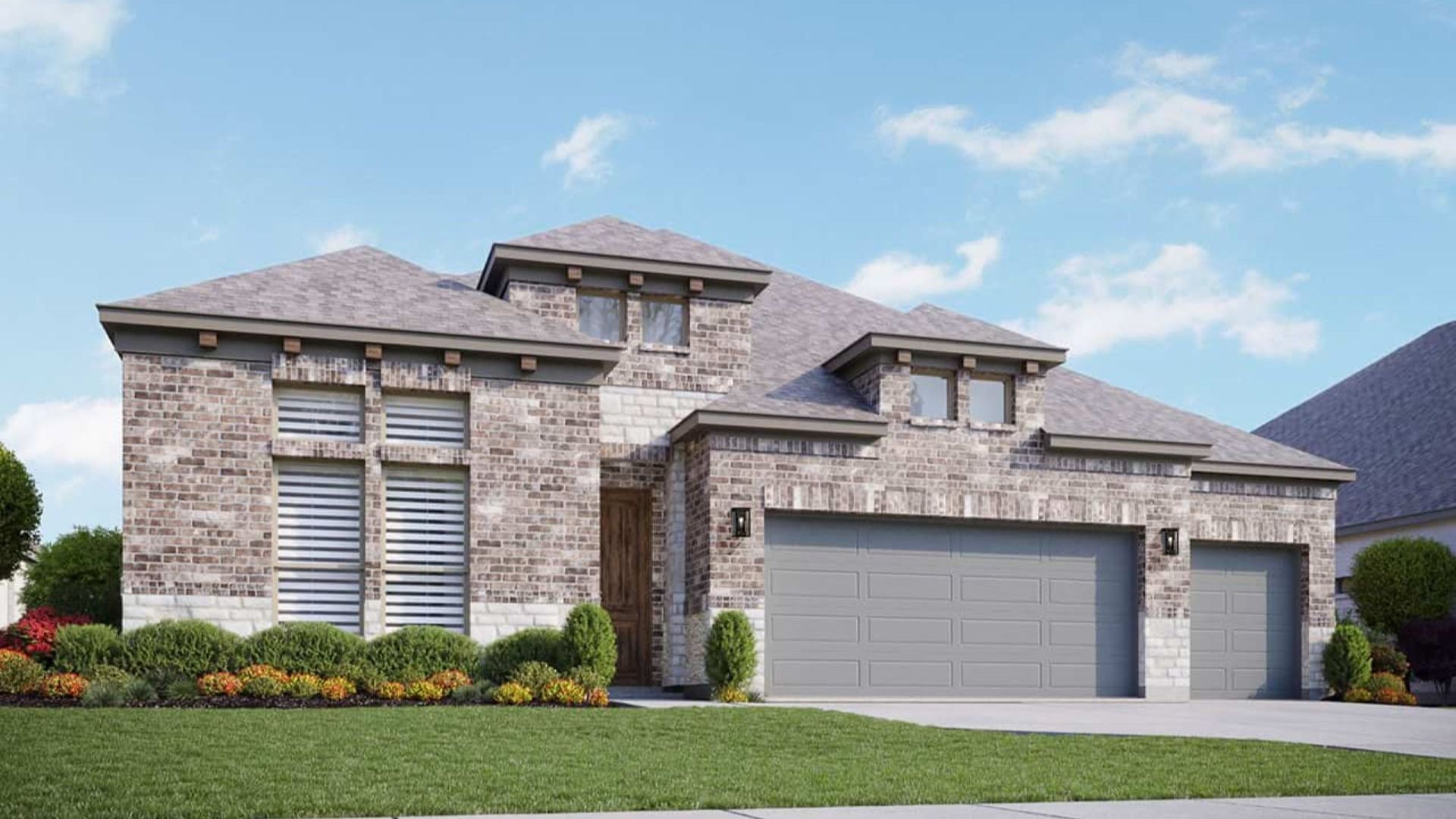 Modern single-family home design and architecture showcase:Elevation G