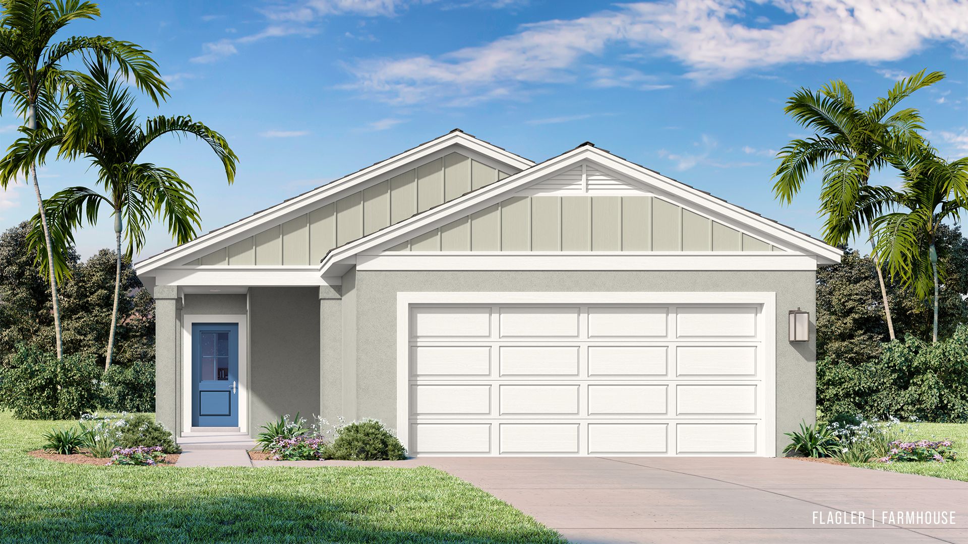 Flagler Farmhouse:Flagler Farmhouse Elevation by DRB Homes