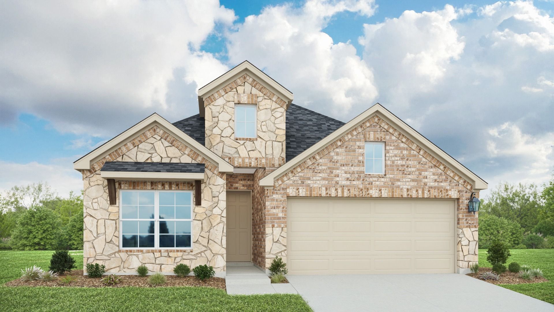 Elevation H:Explore this luxurious residential design with striking architecture, offering versatile living and ample space.