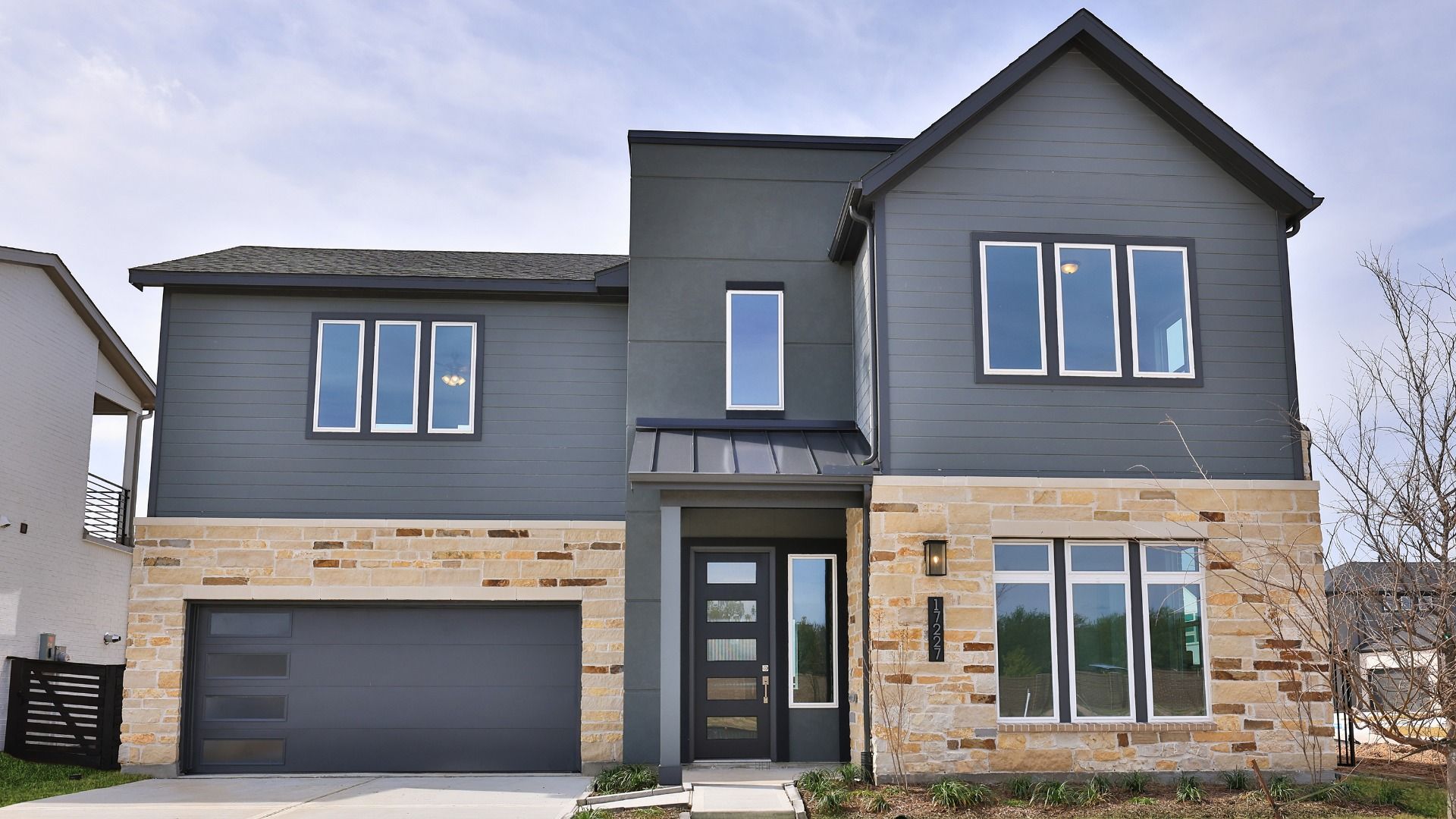 Contemporary Residential Architecture: Modern Single-Family Home Design:Elevation C