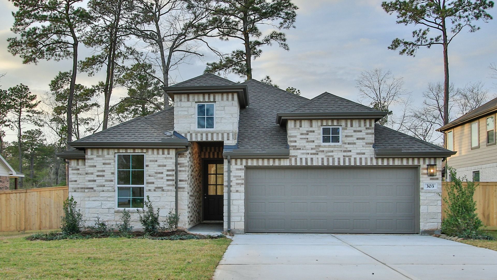 Single-Family Home Design: Modern Residential Architecture:Elevation F