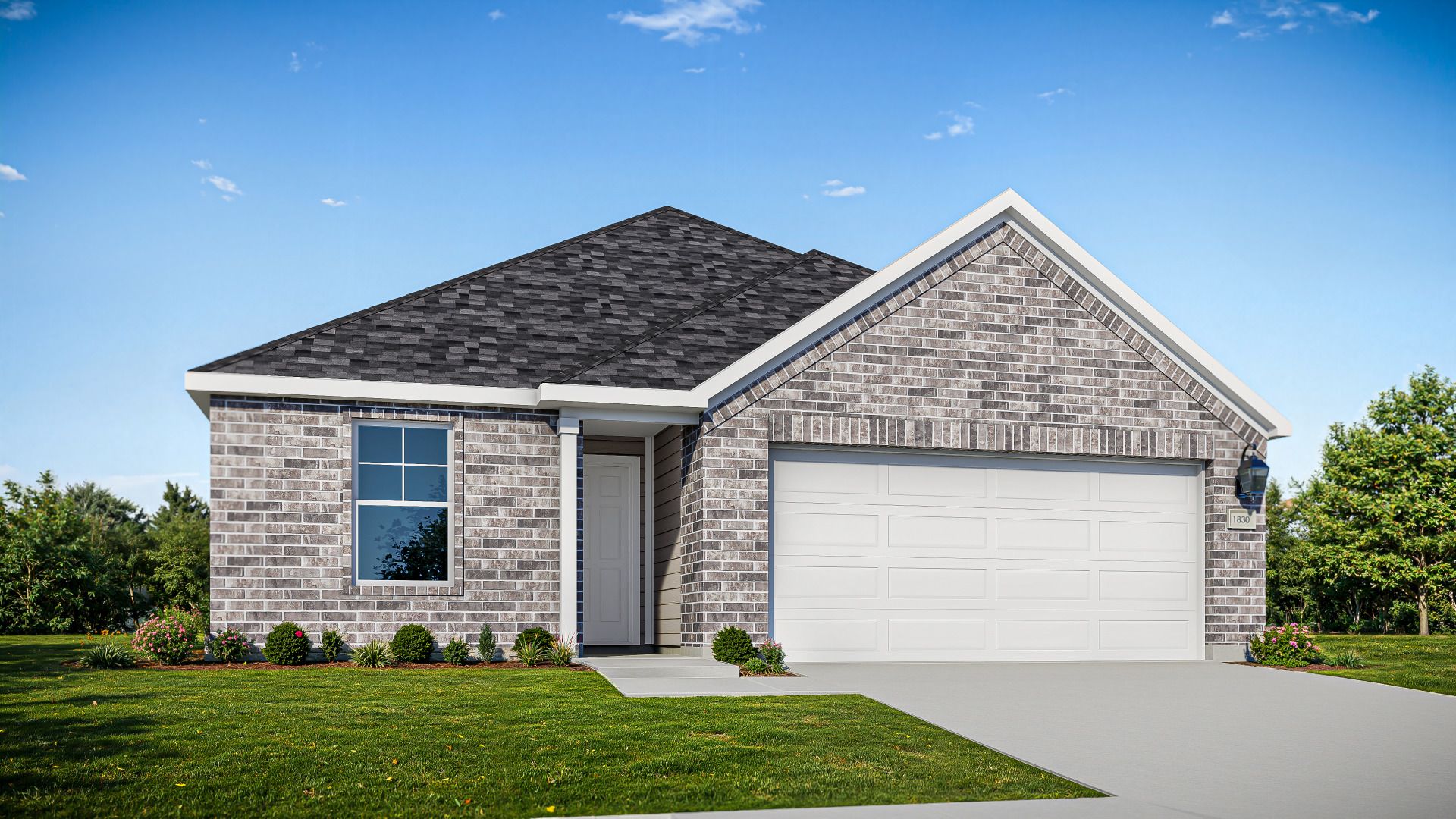 Elevation F:Elegant Residential Home Design: Single Family Architecture Layout