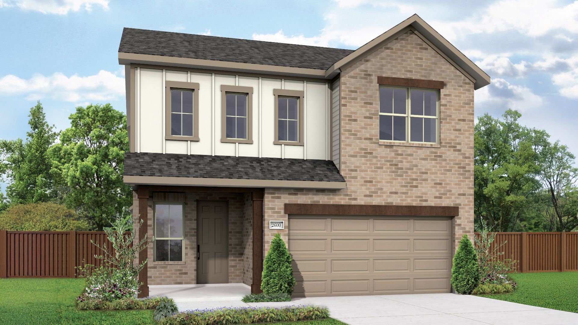 Elevation G:Explore luxury residential architecture with this single family home's elegant floor plan design.