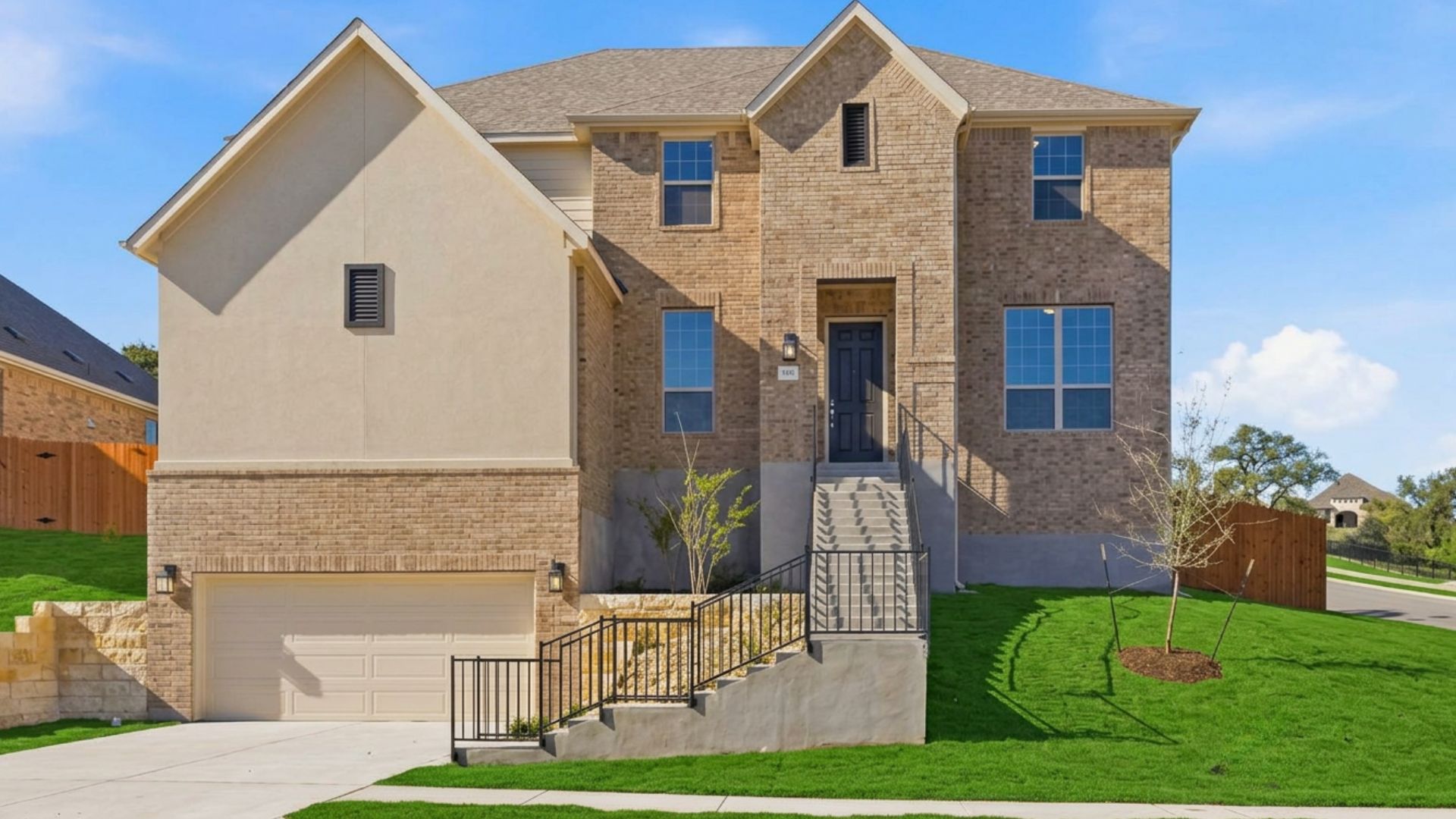 Brown Floor Plan - Exterior:An exterior shot of the Brown floorplan at Retreat at San Gabriel - Representative Image