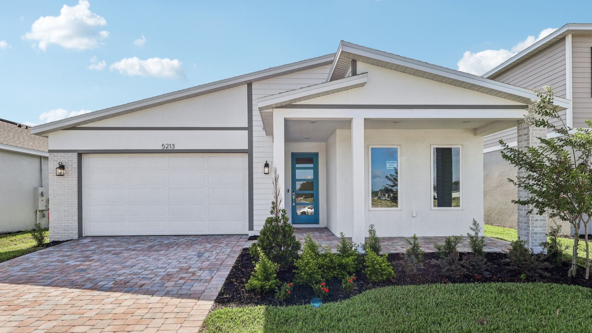 Acacia Floor Plan Modern Elevation:Acacia Floor Plan Modern Elevation in New Home Community Lakeside at Satilla in St. Cloud, FL