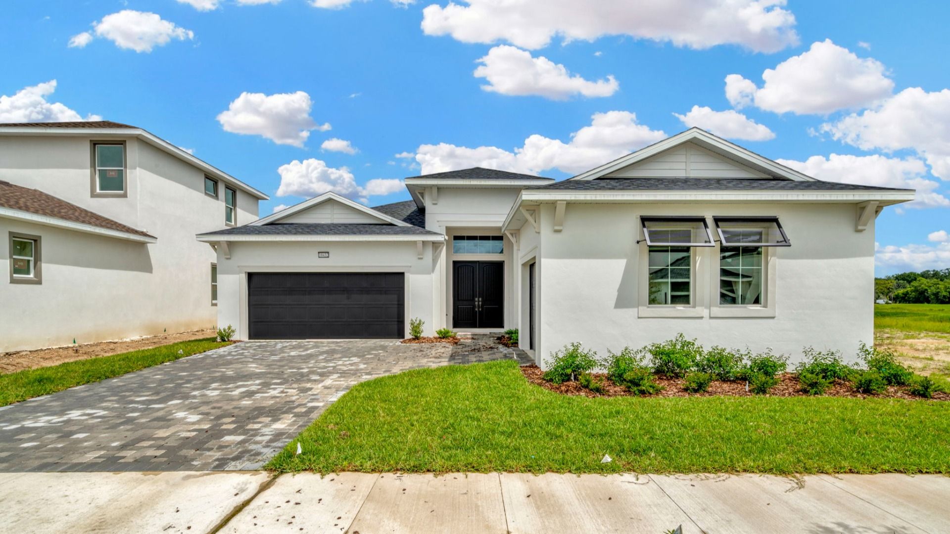 Eider 1 - Coastal Elevation:Eider floorplan for sale at Eagles Cove in Mirada. Front Elevation Coastal.