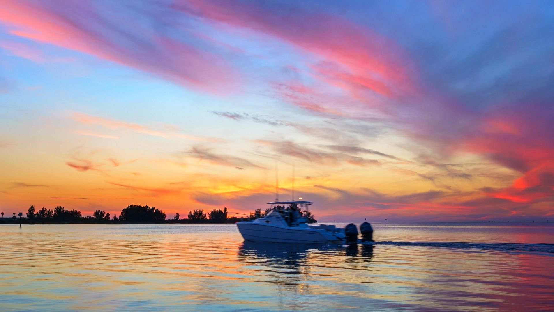 Sunset with Boat