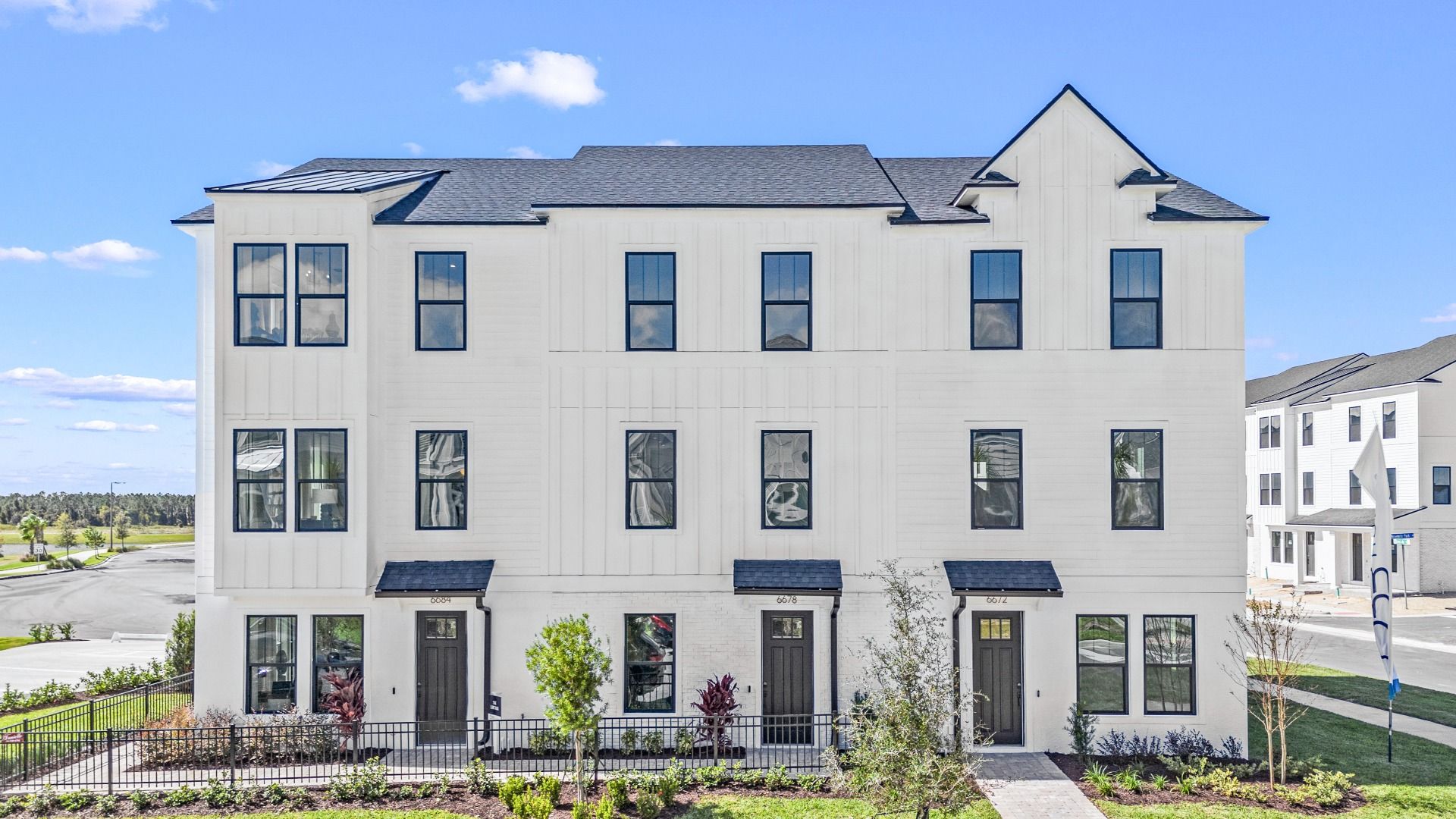 PARKVIEW AT HAMLIN:Parkview at Hamlin by DRB Homes offers stunning 3-story townhomes only 7 miles from Disney World and Disney Springs