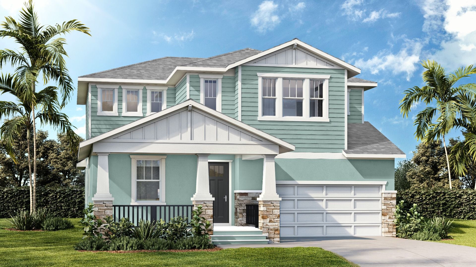 Bromeliad Craftsman Elevation
