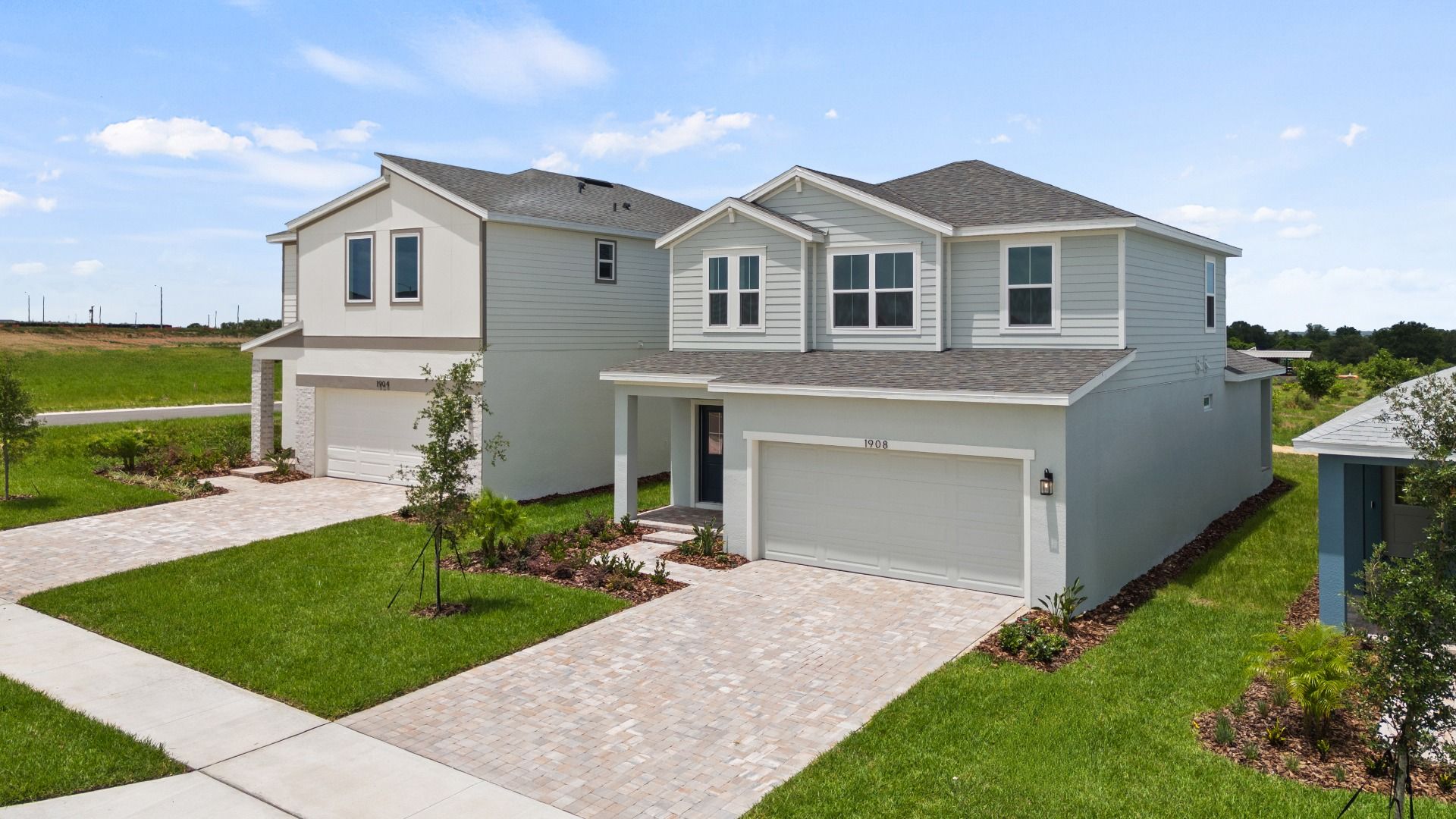 Streetscape - The Ponte Vedra at Hamilton Bluff:Discover The Ponte Vedra at Hamilton Bluff — a spacious two-story new construction home with modern finishes.