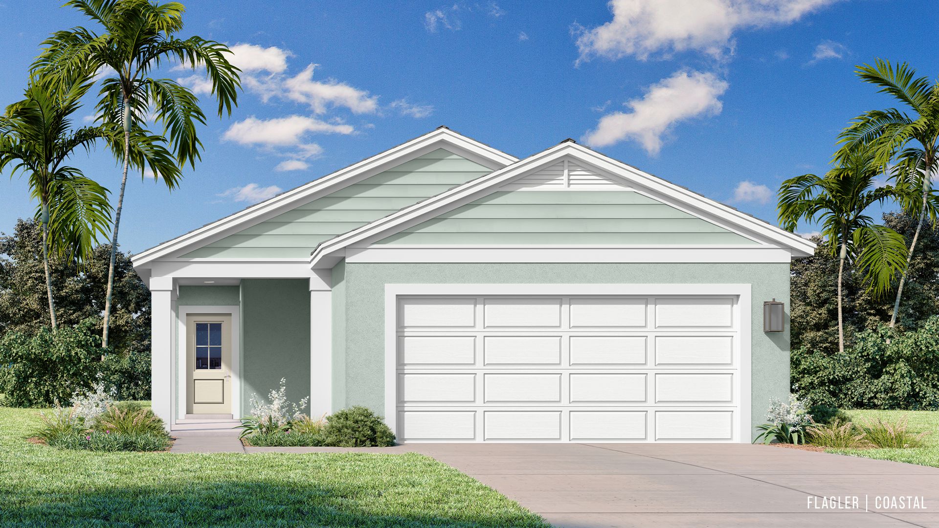 Flagler Coastal Elevation:The Flagler at Willowbrook North, New Lakefront Home Community in Winter Haven FL