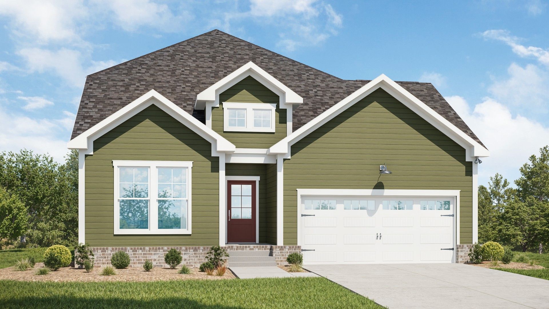 Modern Single-Family Home Design: Residential Architecture:Elevation A